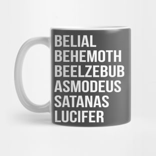 Satanic Names Shirt Mug